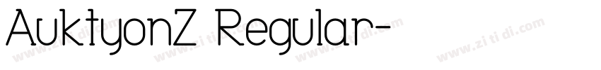 AuktyonZ Regular字体转换